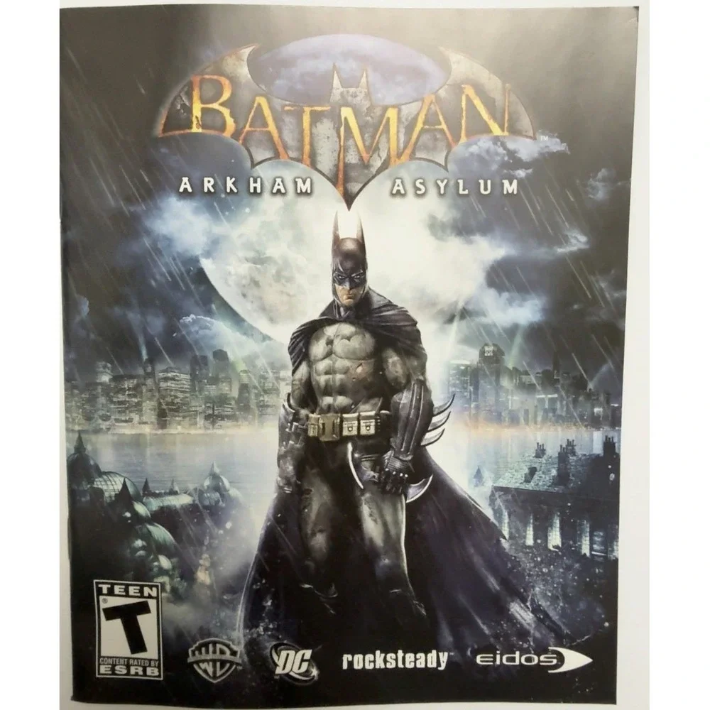 Batman Arkham Asylum (Sony‎ PlayStation 3, 2009) Complete CIB Case Disc Manual